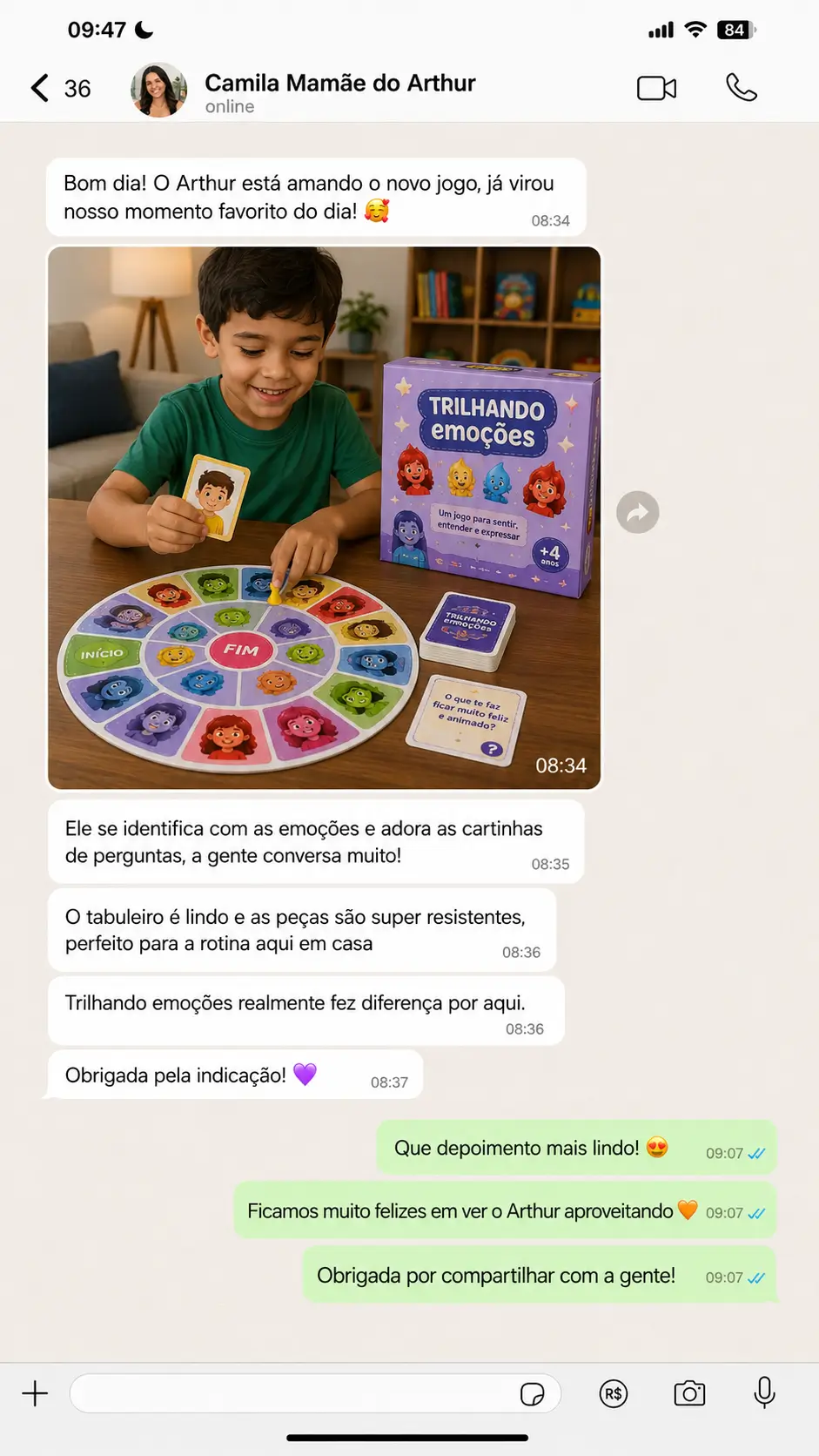 Testimonio de WhatsApp 3